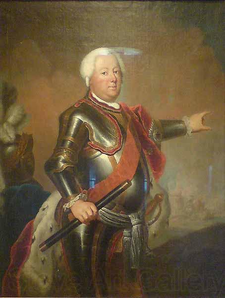 antoine pesne Portrait of Frederick William I of Prussia Norge oil painting art